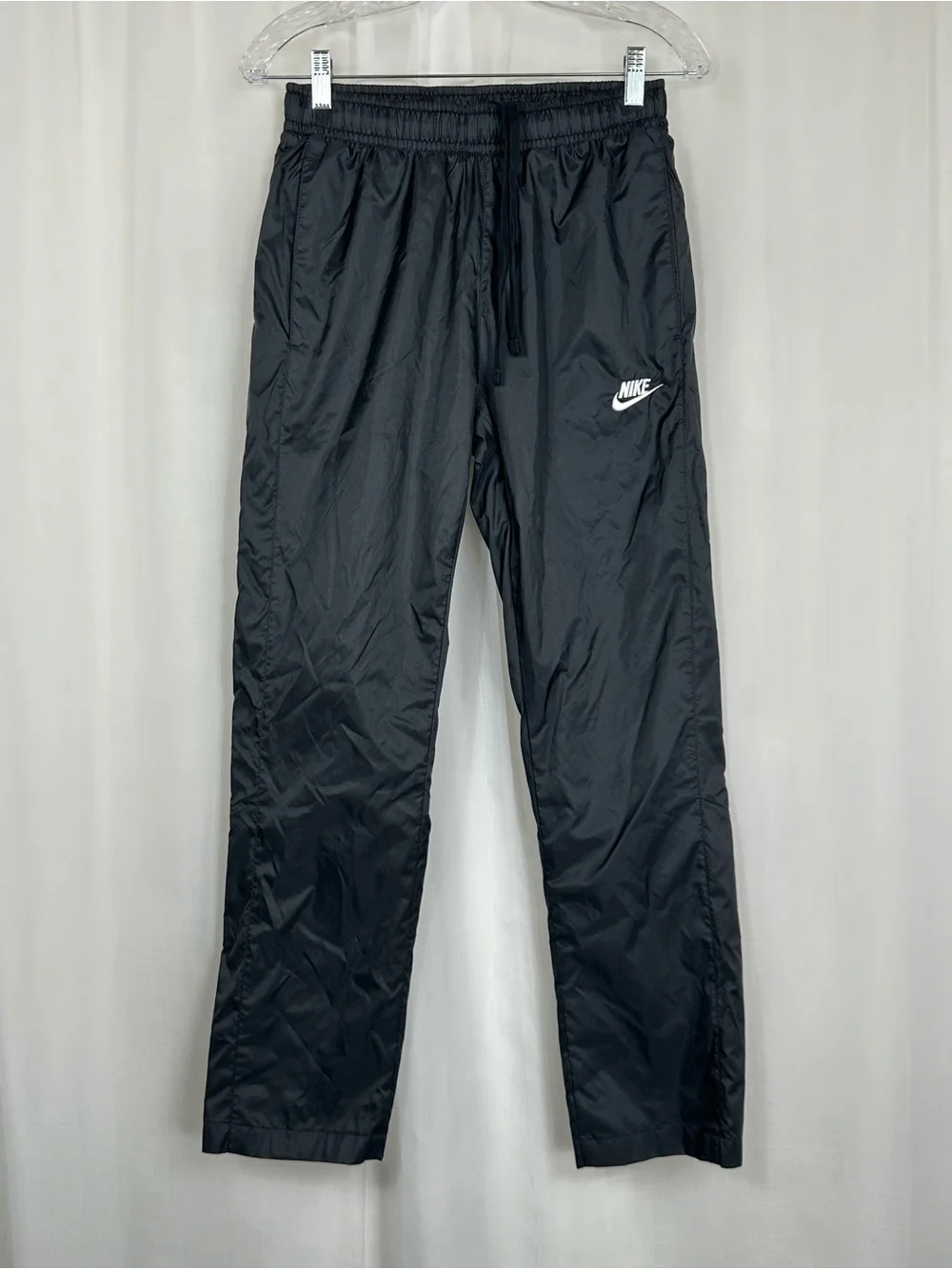 Nike Mens Sportswear Woven Track Pants Black Mesh Lined Activewear 928002-011 XS